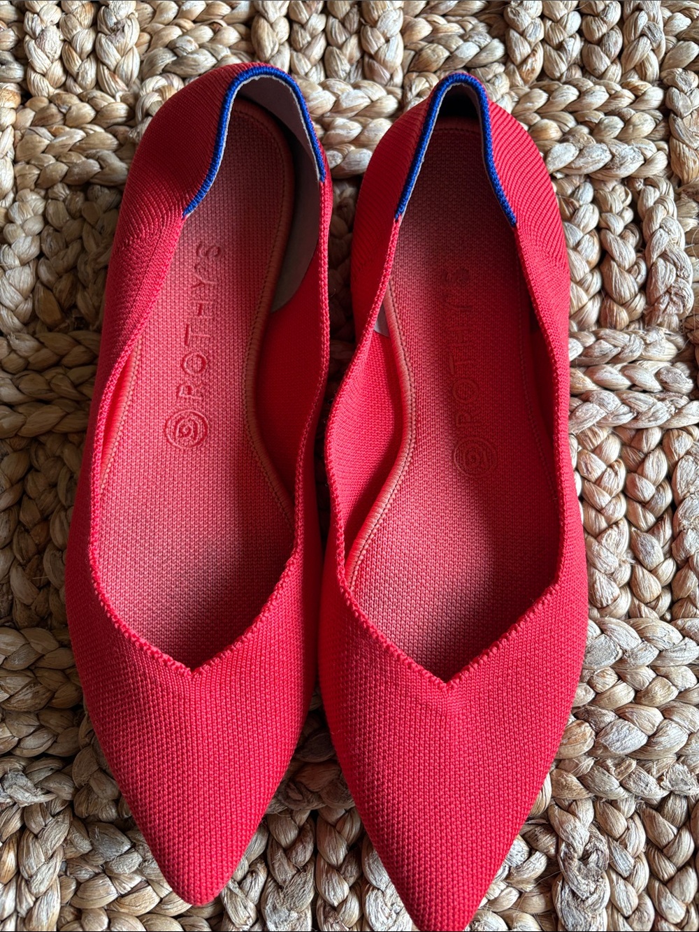 Rothy's Red “The Point” flats-size 9.5
